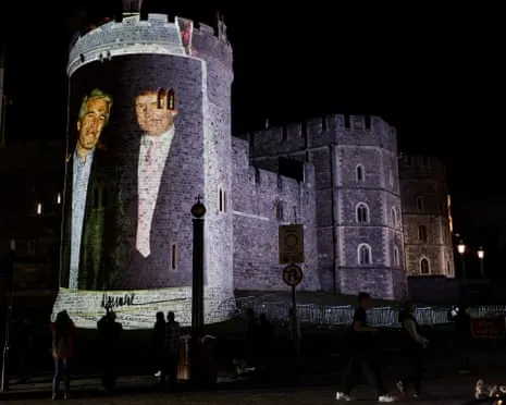 Four Individuals Apprehended After Pictures of Trump and Epstein Projected on Royal Windsor Castle